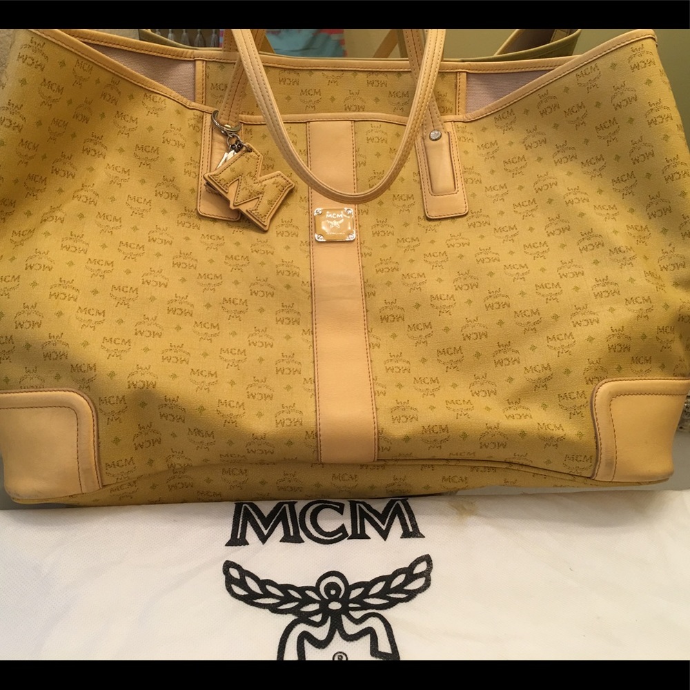 Authentic Large MCM tote